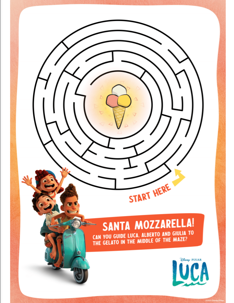 LUCA Is On Disney+ Get These Fun Activity Sheets For Free