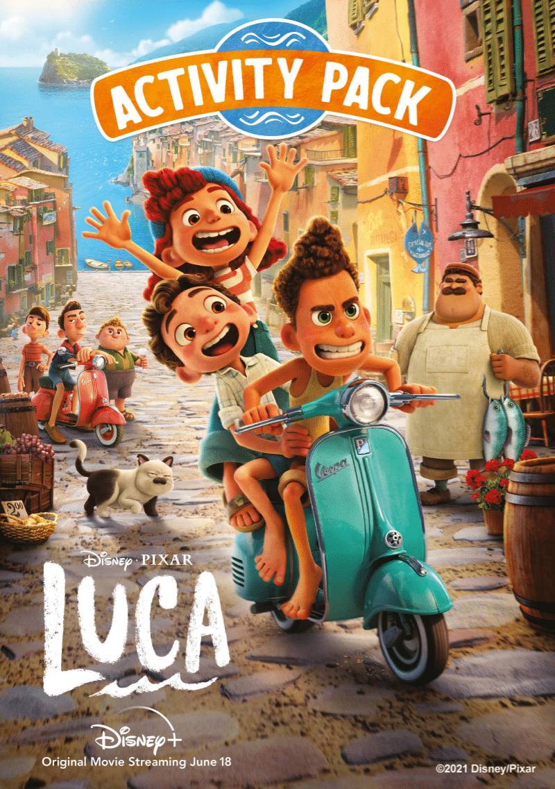 LUCA Is On Disney+ Get These Fun Activity Sheets For Free