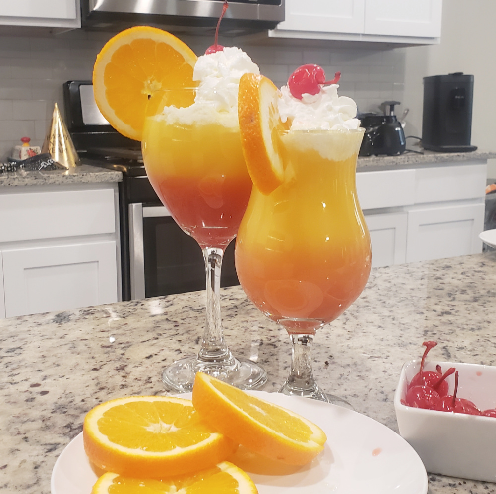 Layered Shirley Temple Mocktail Recipe