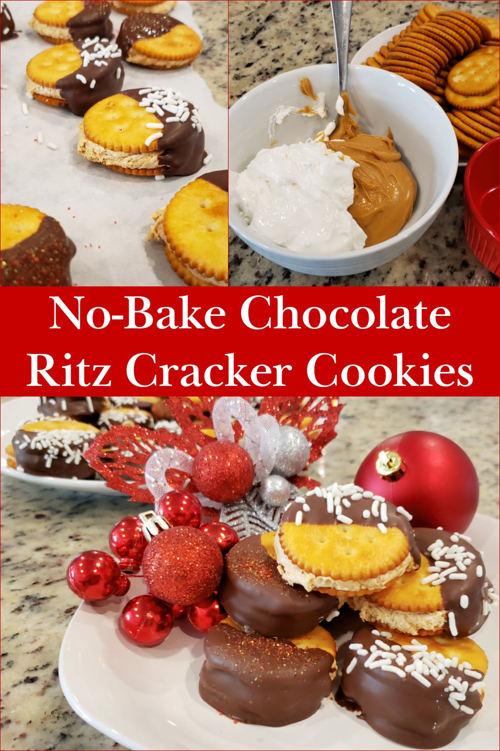 No-Bake Chocolate Ritz Cracker Cookies